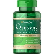 Puritan's Pride Ginseng Complex 1000 mg-100 Rapid Release Capsules
