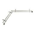 thumbnail image 2 of 3/4" Dia Adjustable Corner Window Double Curtain Rod 28 to 48" (each side) in Satin Nickel with Ingo Finials,(4789-285-CR), 2 of 4