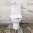thumbnail image 4 of Costway Elongated Front Toilet Seat Auto LED Nightlight Quiet-Close Lid Battery Operated, 4 of 10