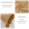 thumbnail image 4 of Qhnvtd Scandinavian Style Knitted Pillow, Tassel Sofa Cushion, Soft Comfortable Throw Pillow, Durable Double-Sided Stitching, Fashionable Home Decor Cushion, Living Room and Office Use, 4 of 6