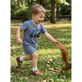 thumbnail image 5 of BemeyourBBs Toddler Baby Boys Summer Clothes Waffle Knit 2 Pieces Outfits Cute Tractor Embroidery Short Sleeve T Shirt Tops and Pockets Shorts Set, 5 of 9