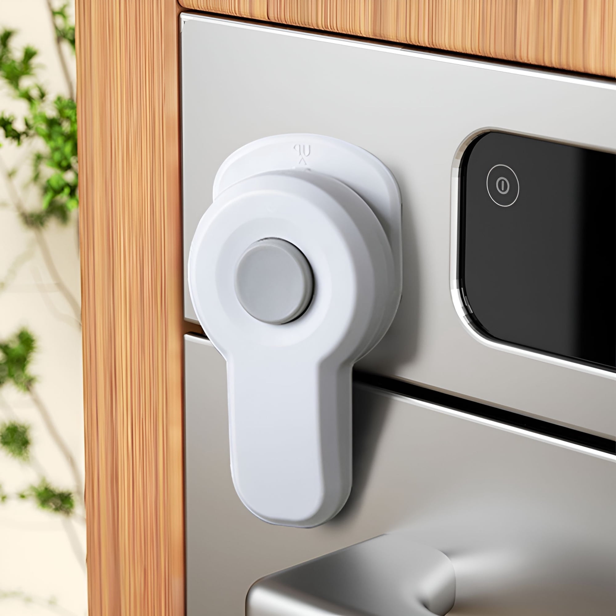 ZHZFKQ Baby Safety Oven Lock Child Proof Cabinet Latches Abs 1Set Oven Child Safety Lock