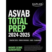 Kaplan Test Prep: ASVAB Total Prep 2024-2025: 7 Practice Tests + Proven Strategies + Video + Flashcards (Paperback)