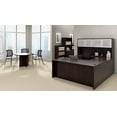 thumbnail image 5 of GOF L-shaped Desk & Pedestal Set (66”D x 72”W x 29”H, Mahogany) Modern Executive Workstation Desk Set, 5 of 6