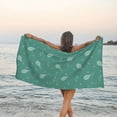thumbnail image 2 of DouZhe Quick Dry Beach Towel, Super Absorbent Blue Tennis Racket Sports Pattern Bath Travel Towels, 27.5"x55", 2 of 7
