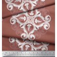 thumbnail image 3 of Soimoi Cotton Poplin Fabric Floral & Ogee Damask Print Fabric by The Yard 56 Inch Wide, 3 of 3