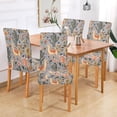 thumbnail image 2 of Yayeee 4 Pack Dining Chair Covers Stretch Parson Chairs Slipcovers Seat Protector, Gray Llama Pattern, 2 of 6