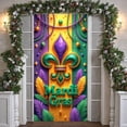 thumbnail image 3 of Colorful Lobster Mardi Gras Banner Cartoon Festival Display Beaded Necklace Gold Ornament Lobster Backdrop for Mardi Gras Celebration Carnival Party Photo Shoot, 3 of 3