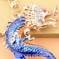 thumbnail image 3 of 3D Cartoon Dragon Pendant Keychain with Inlay Zinc Alloy Dragon Hanging Ornament Gift, 3 of 8