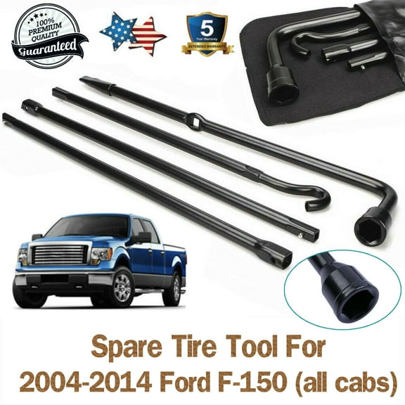 Dayplus Spare Tire Removal Tool for Ford F150 (2004 to 2014) Repair Wheel Lug Wrench Replacement Kit