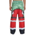 thumbnail image 3 of Christmas Santa Claus Mens Fleece Pajama Pants Adult, 3 of 5