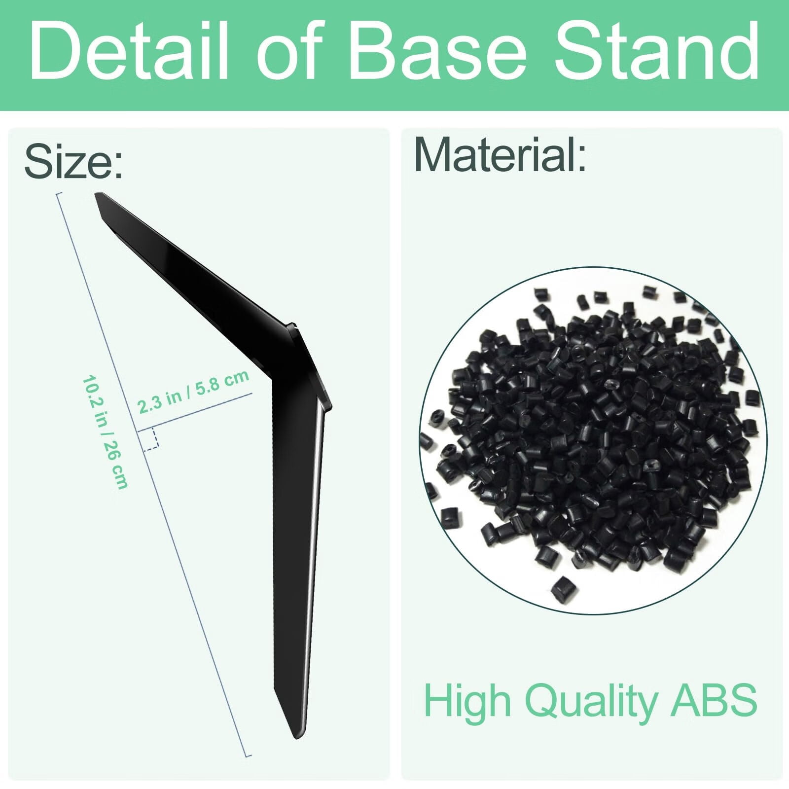TV Legs for TCL Roku TV Stand Legs,Roku Tv Legs And Screws,Replacement Black Legs for TCL Smart TV Base Stand for 32 40 49 50 55 Inch with Screws(Black)