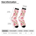 thumbnail image 2 of Fotbe Rose Flowers Calcetas Largas con Estampado para Hombre y Mujer – Calcetas de Compresión Transpirables y Elásticas, Viajar y Uso Diario Talla 5-11, 2 of 6