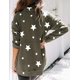 thumbnail image 3 of Sudaderas con media cremallera para mujer, estampado de estrellas, manga larga, casual, suelto, con cordón, tops con bolsillo Zhivalor WMZY-688-10, 3 of 4
