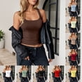 thumbnail image 4 of WEIWEN Cropped Tank Tops for Women Summer Camisole Top Fashion Clothing 2026 Trendy Slim Fit Sleeveless Running Athletic Basic Cami Shirts Womens Workout Tops Hot Pink, XS, 4 of 5
