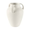 thumbnail image 2 of Better Homes & Gardens 9.8" White Handled Ceramic Vase, 2 of 6