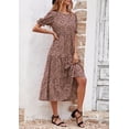 thumbnail image 4 of Vestido PRETTYGARDEN Floral Boho Midi con Mangas Abullonadas Talla Grande, 4 of 7