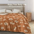 Creaon Autumn Themed Pattern50''x70'' Flannel Blanket, AllSeason Use