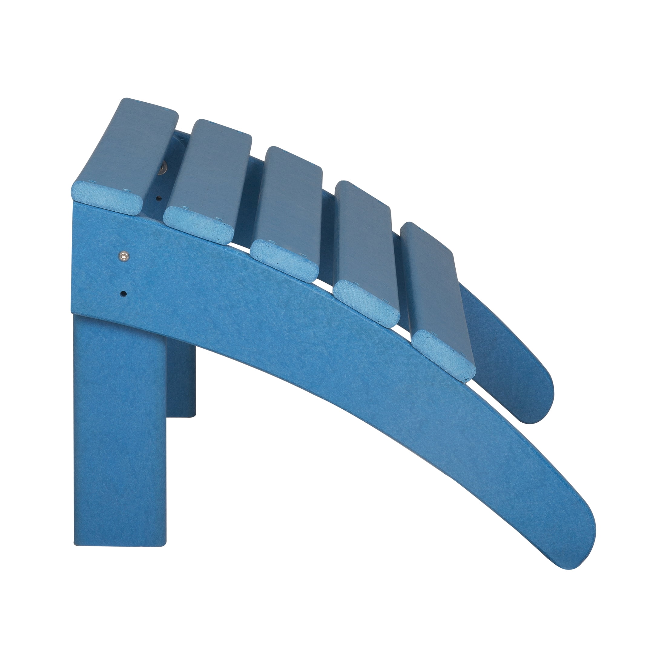 Westin Outdoor 4-Piece Adirondack Patio Chairs with Ottoman Footrest Set, Pacific Blue