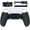 Rubberized White Black- Black, variant on eXtremeRate Black Rubberized Grip Remap Kit Upgrade Board White Back Shell 4 Buttons for PS5 Controller BDM 010/020