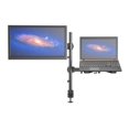 thumbnail image 1 of SHOPPINGALL Fully Adjustable Dual 2in1 Monitor & Laptop OR Dual 32" Monitors Mount Stand - SA-LH07 (Monitor-Laptop), 1 of 1
