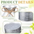 thumbnail image 4 of Fountwell Metal Farmhouse Vase Bulk Rustic Galvanized Milk Can Jug for Wedding Table Centerpiece, 4 of 7