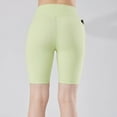 thumbnail image 4 of Pantalones Cortos para Hombre Cintura Elástica con Bolsillos Casual Cintura Alta Levantado Nalgas Ajustado Deportes Correr Medio Pantalones Cortos, 4 of 8