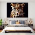thumbnail image 4 of Mudket Leopard Canvas Wall Art, Framed Wild Animal Print Wall Decor for Men's Living Room Office, Trendy Cheetah Wall Art Ready to Hang - 12"L x 8"W, 4 of 10