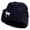 Navy, variant on American Moose Long Beanie Embroidered Big Size Reversible Micro Fleece Cap - Red XL-3XL