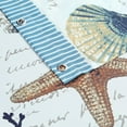 thumbnail image 4 of Long Stall Shower Curtain, 54 x 78 Inch Coastal Shower Curtain, Seashell Starfish Nautical Lighthouse Fabric Shower Curtains for Bathroom, 54" W x 78" H, 4 of 6