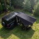 thumbnail image 4 of SUV Car Top Sunshade Tent Black Coated Tarp Outdoor Camping Tent 280X380cm, 4 of 6