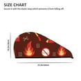thumbnail image 4 of Disketp Fire Extinguisher Microfiber Hair Towel Wrap,Hair Drying Towel With Button,Towel Turban,Head Towel To Dry Hair Quickly For Girls And Women, 4 of 8