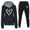 Black-A, variant on Track Suits for Women Set Heart Graphic Hoodie and Jogger Sweatpants 2 Piece Matching Sweatsuit Lounge Set