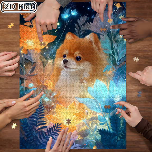 1000pcs Paper Jigsaw Puzzle, Handmade Decoration for Friend Gatherings and Couples' Games, Healing DIY Puzzle Decoration, Intellectual Challenge Paper Puzzle, Nature Illustration Puzzle, Holiday