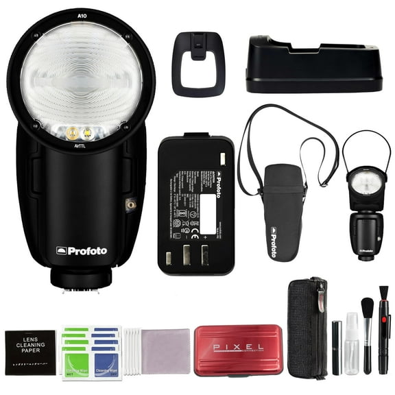 Profoto A10 AIR-TTL Camera Flash Light Compatible for Fujifilm with Additional Accessories