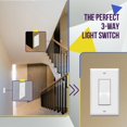 thumbnail image 3 of Interruptor de luz ENERLITES, 3 vías, para decoración, balancín, 15 A, 3 of 7