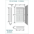 thumbnail image 6 of Zaca Spacecab Nunki Recessed Beveled Edge Medicine Cabinet, 16" W x 26" L, 6 of 6