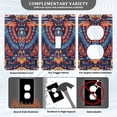 thumbnail image 3 of Yayeee Blank Wall Plate Cover 1-Gang 4.5"x2.7" Home Unused Decorative Outlet, Blue Abstract Eagle, 3 of 7
