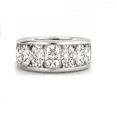 thumbnail image 2 of KohinoorGems 0.25 Carat Lab Grown Diamond Wedding Band for Women in 14K White Gold, Channel Set Anniversary Ring, Promise Gift for Her, 2 of 2