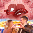 thumbnail image 4 of Fondo de fotografía multifuncional para el Día de San Valentín, 210 x 150 cm, diseño de flores y amor, 4 of 5