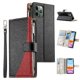 thumbnail image 1 of Funda cartera GANGXUN para iPhone 11 Pro , cuero PU con tarjetero, cremallera, correa de mano, soporte y protección 553°, 1 of 6