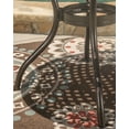 thumbnail image 4 of Pittman Outdoor Cast Aluminum Round Dining Table, Hammered Bronze, 4 of 7