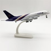 High Simulation Toy Gifts 1:400 Alloy Thai Airways A380 Plane Model for Aviation Collectors