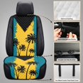 thumbnail image 6 of Eheartsgir Side Airbag Compatible Car Seat Covers for Sedan, Polyester Durable Car Seat Cushion Covers, Vintage Palm Tree Silhouette Pattern, 6 of 7