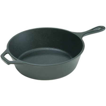 Lodge 12 Inch Deep Cast Iron Seasoned Skillet, L10DSK3, with assist