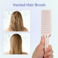 thumbnail image 5 of Unique Bargains Hair Brush Detangling Brush for Women and Men for Long Short Thick Thin Curly Straight Hair 1Pc Plastic Pink, 5 of 6