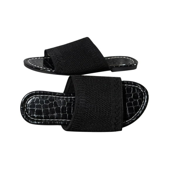 Utoimkio Non-Slip Slide Sandals for Women Slip On Summer Casual Beach Flat Sandals for Women Wide Width Casual Comfortable House Slippers