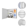 thumbnail image 6 of Myrick 2-Shelf Medicine Cabinet with Mirror White, 6 of 9