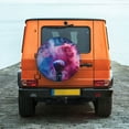 thumbnail image 6 of Sikiie Color Explosion Makeup Brush PVC Leather Spare Tire Wheel Cover Spare Tire Cover, for Car Truck SUV Camper Trailer Universal Fit(14-17in)-15 inch, 6 of 6