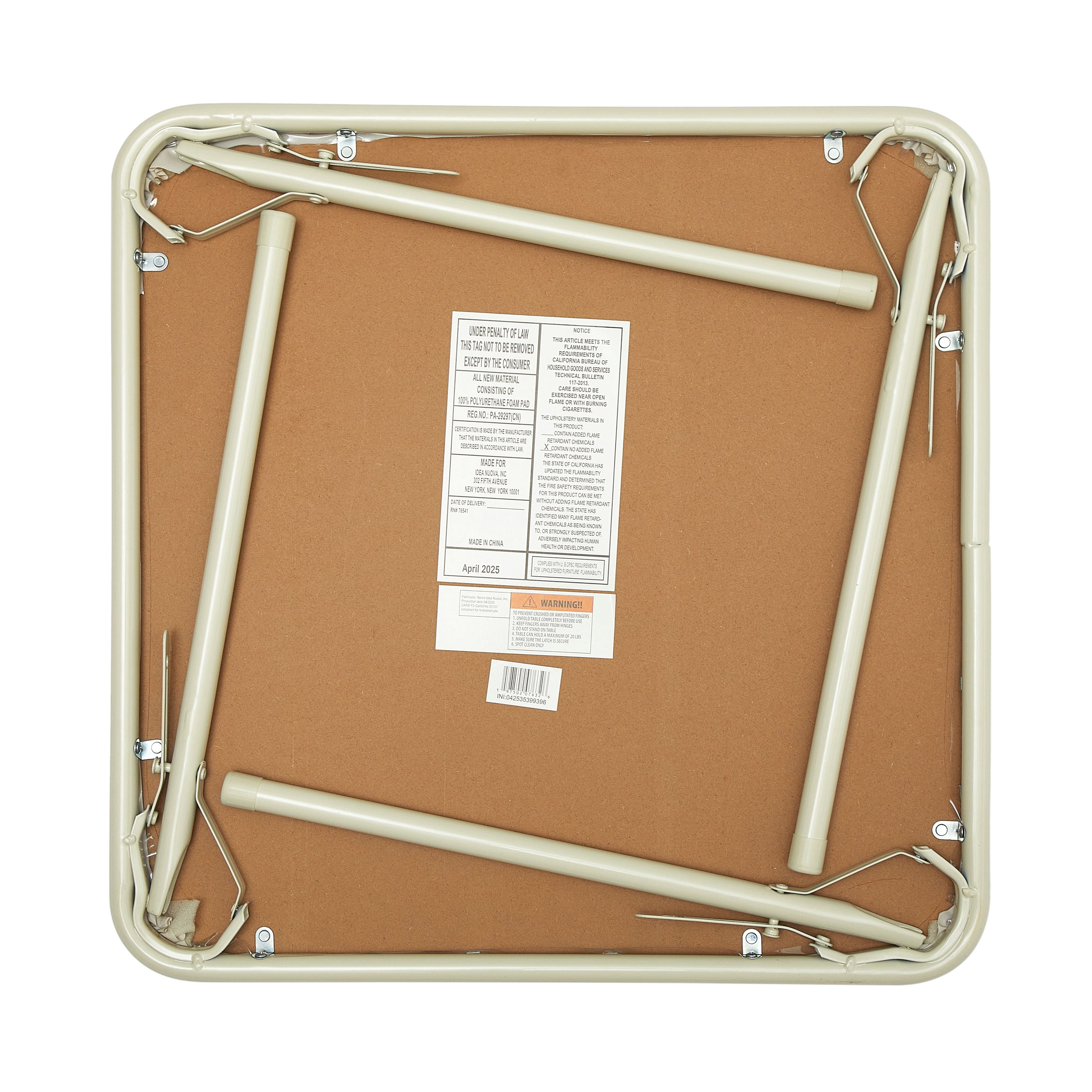 LITTLE NEST KIDS BEIGE 3 PIECE TABLE AND CHAIR SET